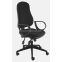 #1 - Chaise bureautique tissu noir haut dossier ergonomique