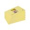 #1 - 6 blocs notes super sticky jaune 76 x 127 mm