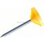 #1 - Bote de 100 pingles  tte plate 5 mm jaune