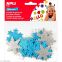 #1 - 22 adhsif dcoratif flocons mousse argents bleu clair