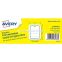 #1 - 1000 tiquettes cadres perfores 30x37mm blanc/bleu