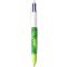 #2 - Stylo  bille 4 couleurs corps textur velours motif feuilles