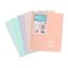 #1 - Cahier polypro a5 96 pages grands carreaux pastel