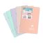 #1 - Carnet polypro 11 x 17 cm 96 pages petits carreaux pastel