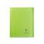 #1 - Cahier polypro 17 x 22 cm 96 pages grands carreaux vert