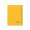 #1 - Cahier polypro 17 x 22 cm 96 pages grands carreaux jaune