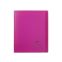 #1 - Cahier polypro 17 x 22 cm 96 pages grands carreaux rose