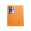 #1 - Cahier polypro a4+ 96 pages grands carreaux orange