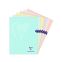 #1 - Cahier polypro 24 x 32 cm 96 pages grands carreaux pastel