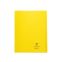 #1 - Cahier polypro 24 x 32 cm 48 pages petits carreaux jaune