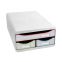 #1 - Module de classement 3 tiroirs black office blanc