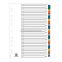 #2 - 31 intercalaires numriques a4+/maxi mylar color elba 170g 24 x 32 cm