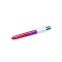 #1 - Stylo  bille 4 couleurs rose iris