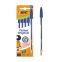 #1 - 5 stylos  bille bleu 1 mm pointe moyenne