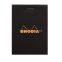 #1 - Bloc rhodia 80 feuilles black 7,4 x 10,5 petits carreaux