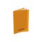 #1 - Cahier polypro 17 x 22 cm 48 pages grands carreaux orange