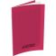 #1 - Cahier polypro 17 x 22 cm 48 pages grands carreaux rose