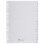 #1 - Intercalaires a-z 26 positions a4 en polypropylne souple gris