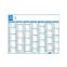 #1 - Calendrier 2 x 7 mois bicolore 40,5 x 53 cm anne en cours